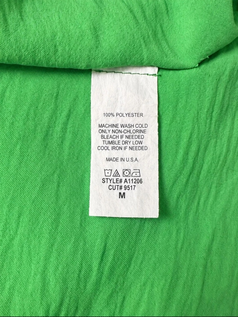 Jodifl Green One Shoulder Draped Mini Dress Size M Made in USA - Picture 5 of 5